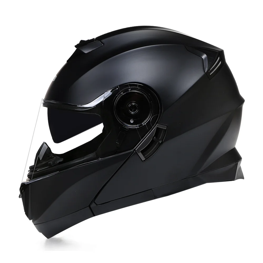 GHB-160 Motorcycle Helmet Flip Up Full Face Casco ADV Moto De Capacete Open Face Modular Casque Kask Dual Lens ECE DOT Approved