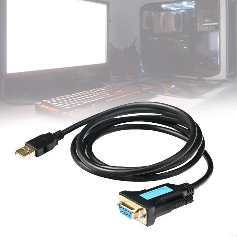 USB 2.0 To RS232 Serial DB9 Adapter Cable with PL2303 For Desktop Laptop Printer 