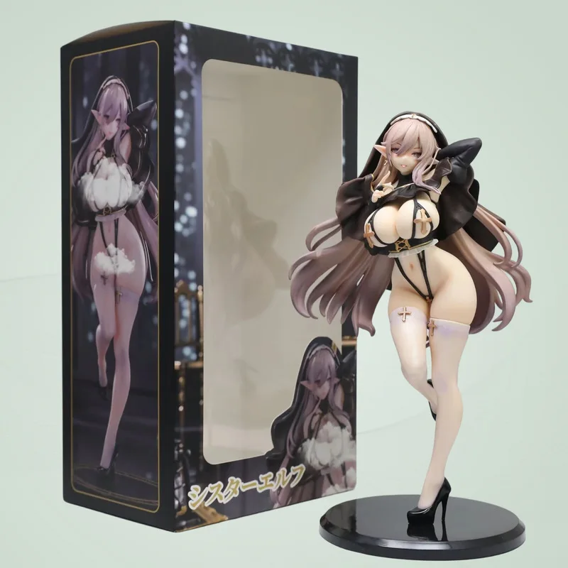

Anime Figure Elf Nun Standing Model Pvc Two Dimensional Anime Collectible Statue Desktop Decoration For Adult Collectors