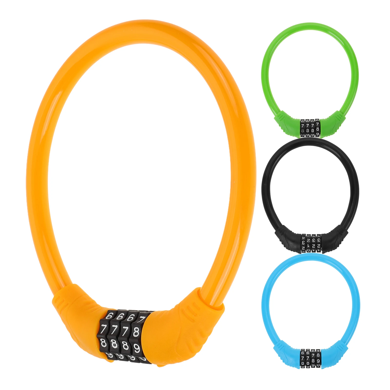

Bicycle Lock Cycling Locks Chain Bike Security with Combinations Protection Cable