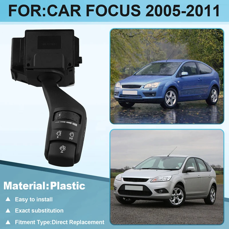 

Car Steering Wheel Wiper Switch Wiper Control Switch 4M5T-17A553BD For Ford Focus 2005-2011