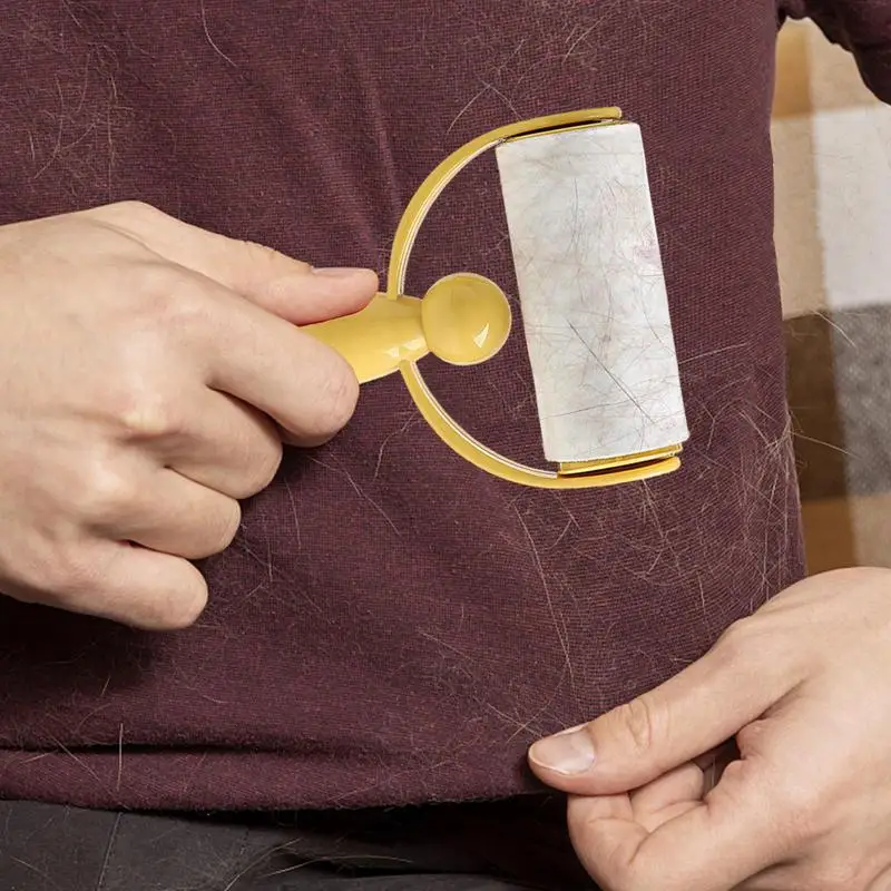 Rolo de remoção de fiapos adesivo, remoção de rolo de fiapos portátil para roupas, tapete, sofá-cama, ferramenta de limpeza de poeira para