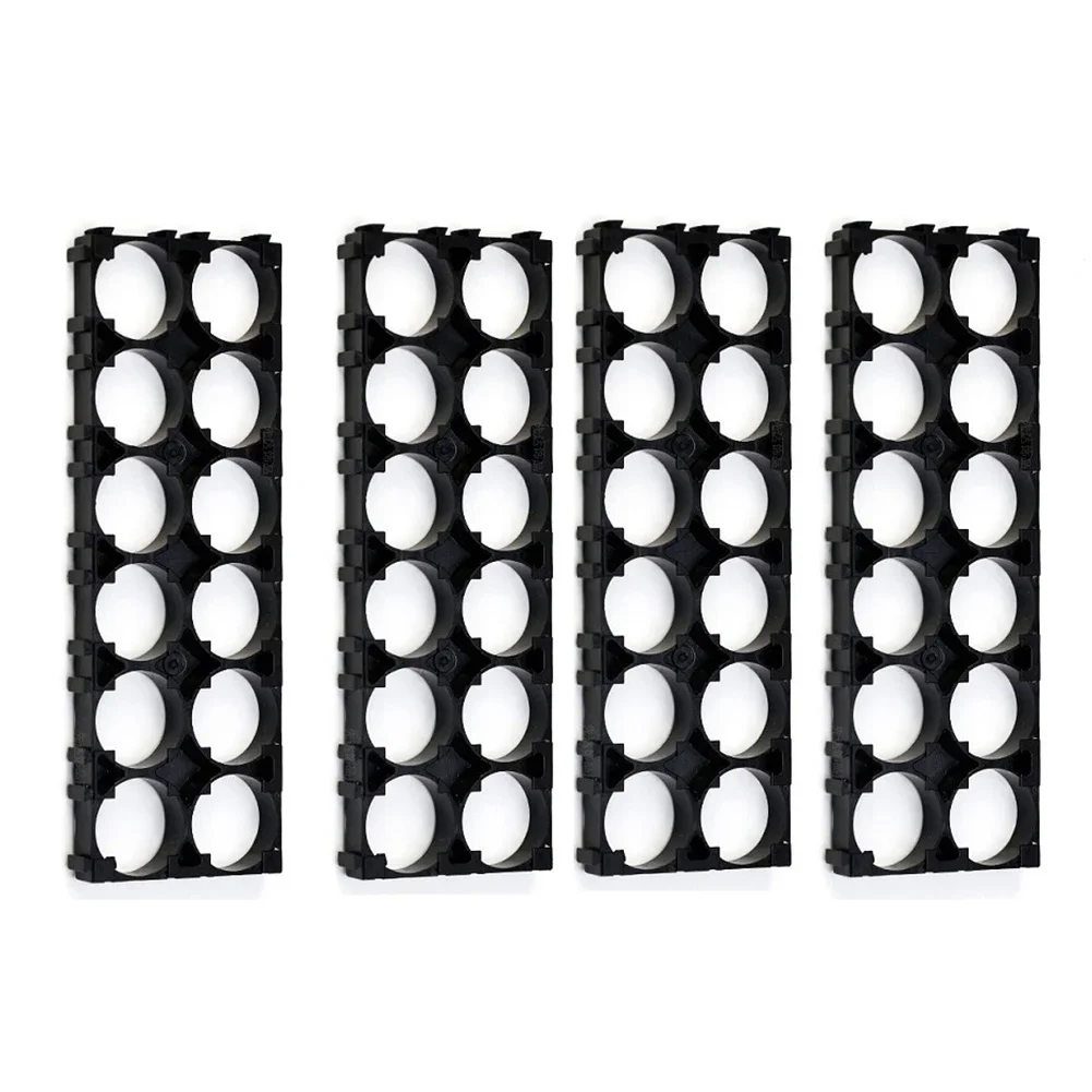 4pcs 21700 2x6 Battery Holder Stand Plastic Frame Bracket Holding Battery Packs Lithium Battery Bracket