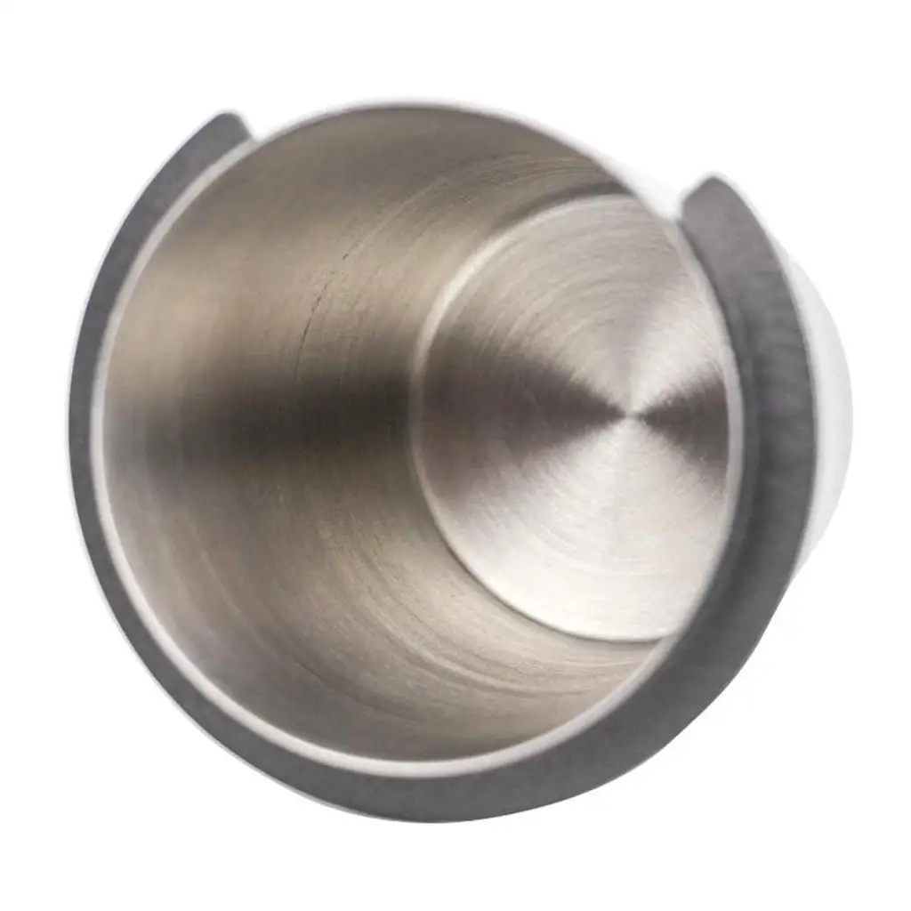 Stainless Steel Coffee Powder Receiver Mug Dosing Cup 58mm for Commercial Espresso Machine Italian Handle Kitchen Easy Clean