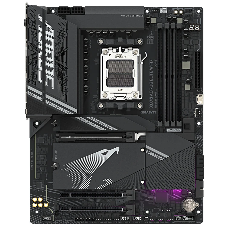 X870 AORUS ELITE WIFI7 AM5 Socket ATX AI PC Motherboard Upports AMD Ryzen 9000/8000/7000 Series CPU Gaming Motherboard