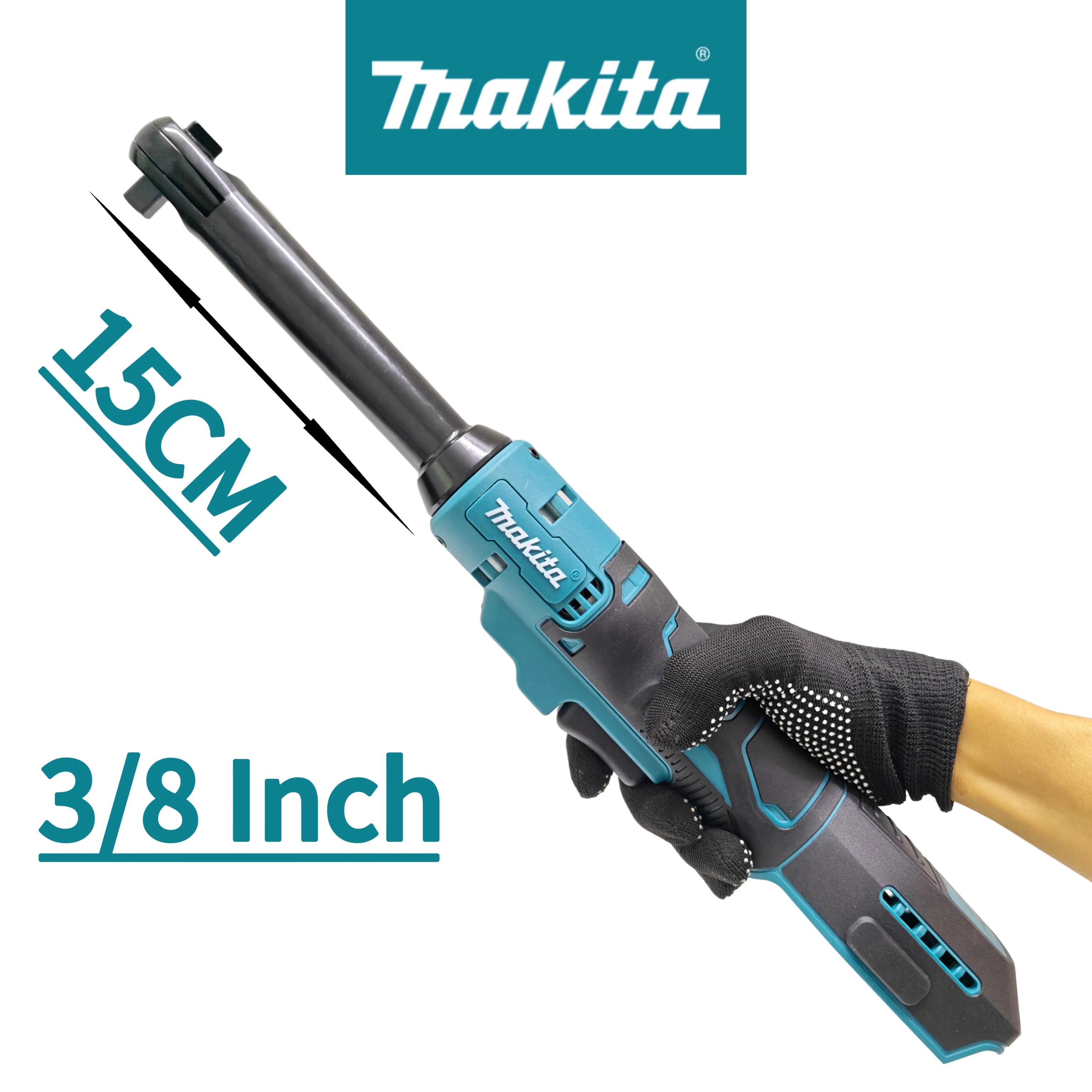 For Makita 20V Battery Upgraded 15cm Extended Electric Ratchet Wrench 3/8