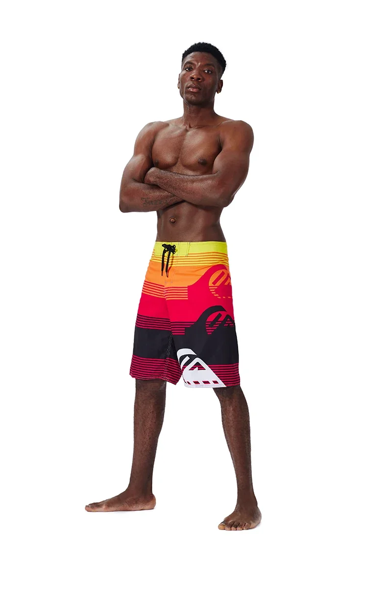 Sommer-Shorts für Herren in den Größen 30-44, lässige, atmungsaktive Jogging- und Fitnesshosen, lockere bedruckte Boardshorts, Surf- und Strandhosen, Badehosen – Detail 10