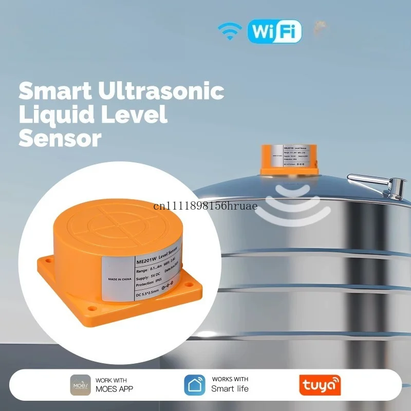 Zigbee Smart Liquid Level Sensor, Tuya Smart Home APP Remote Water Tank Level Detector