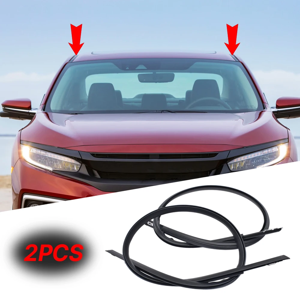 

Накладки на крышу автомобиля для Honda Civic Sedan 2016-2021 Insight 2019-2021, резиновая уплотнительная накладка на крышу, молдинг, автомобильные аксессуары