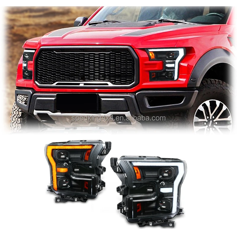 

Spedking Hot Sell 4 DRL Color Mode LED Headlights for Ford F150 2015-2020 Headlights