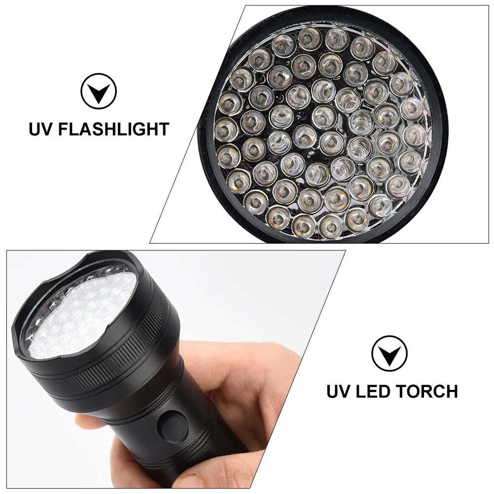 51 LED Blacklight مصباح يدوي الأشعة فوق البنفسجية الشعلة دائم سبائك الألومنيوم المضادة للانزلاق مانعة لتسرب الماء للفحص الأمن الصيد العقرب #1