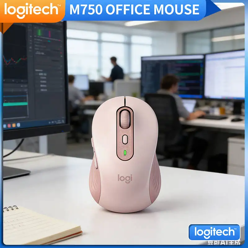

M750 Bluetooth Office Mouse - 90% Noise Reduction, Rubber Grips, SmartWheel, 24-Month Battery, Business Travel Pick