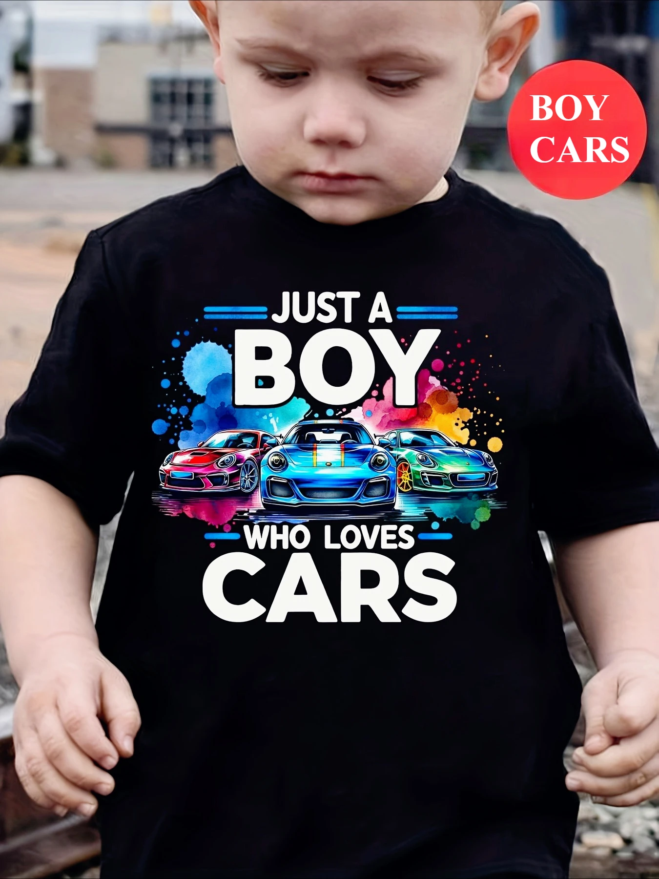 Boys Fashion Crew‑Neck T‑Shirt, 