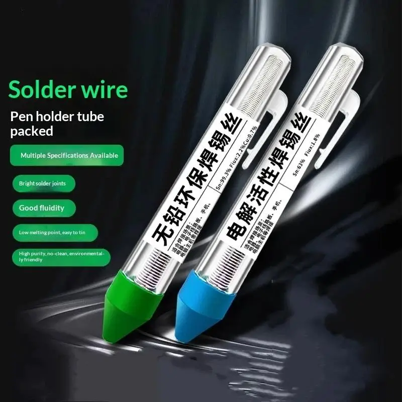 Portable Pen Tube Packed Solder Wire 1Pcs Lead Free Low Melting Point Tin Wire for Jewelry Soldering Work