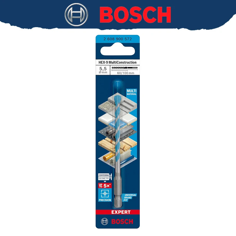 BOSCH EXPERT HEX-9 multifunctionele boor voor zachte betontegels Spiraalboor met hoge hardheid 2608900569 2608900574