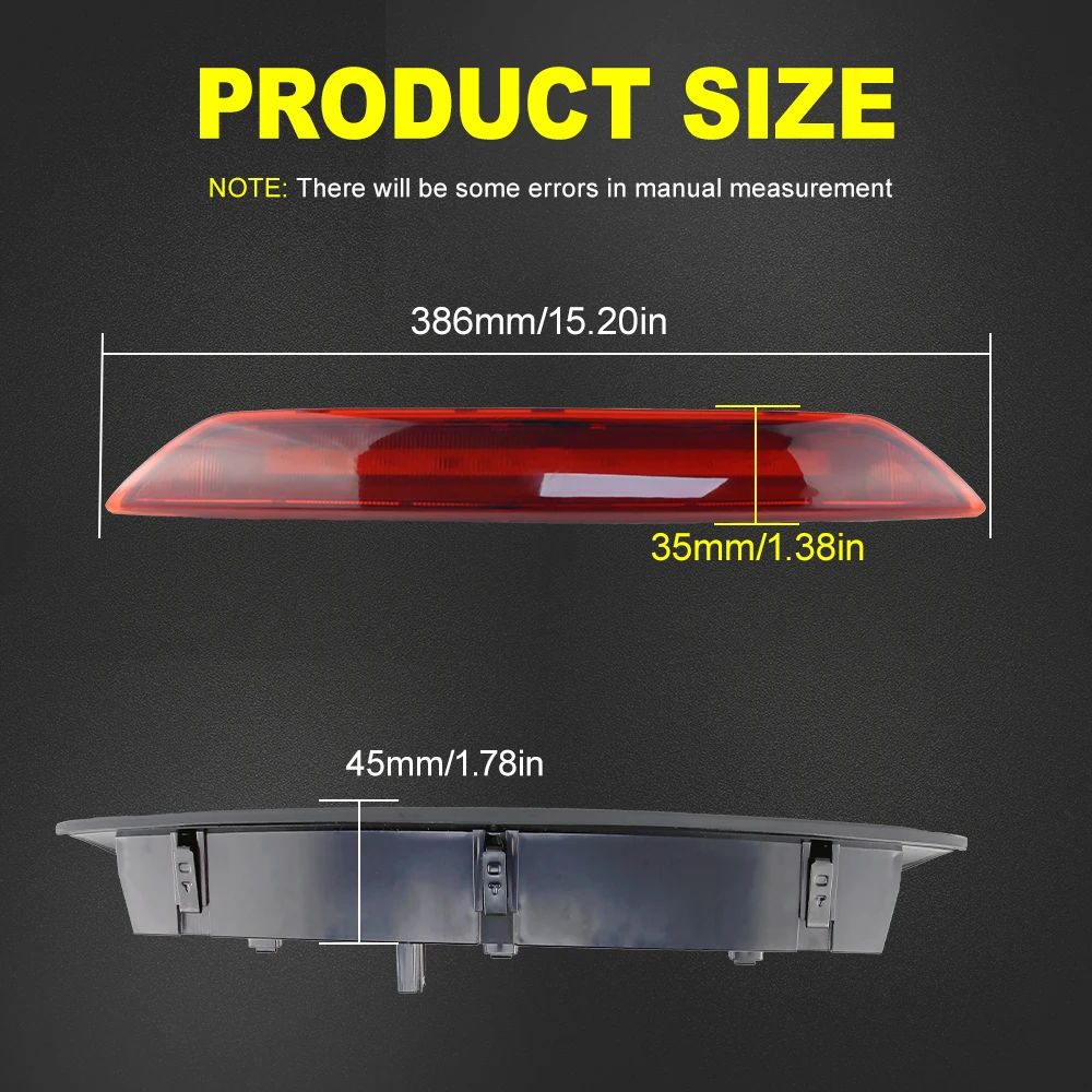 1PC LED Rear High Level Third Stop Brake Light for Ford Transit Tourneo Custom 2012-2021 Rear Warning Brake Lamp OEM# BK3Z13466A