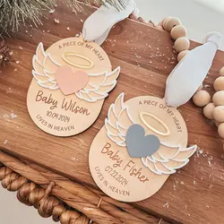 Personalized Miscarriage Jewelry Baby Death Memorial Plaques Baby Death Gifts Remembering Our Baby Ornaments