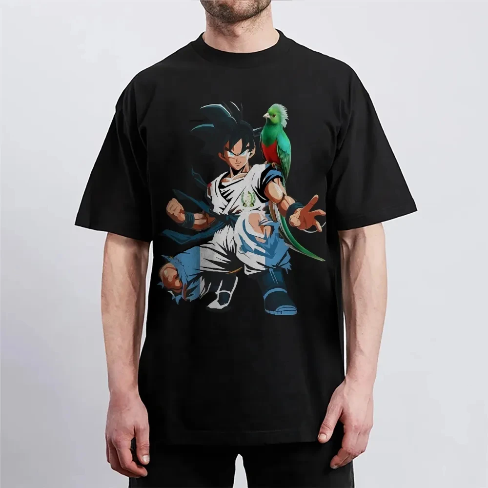 

Dragon Ball Goku Cotton Unisex Round Neck Anime T-Shirt Men's and Women's Summer Fashion High Quality Breathable Street T-Shirt