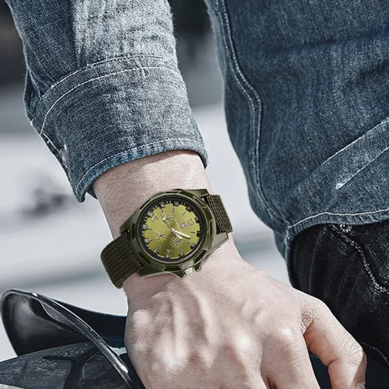 Gemius 육군 남성용 밀리터리 시계, 남성용 스포츠 시계, 나일론 밴드, 남성 시계, 핫 세일