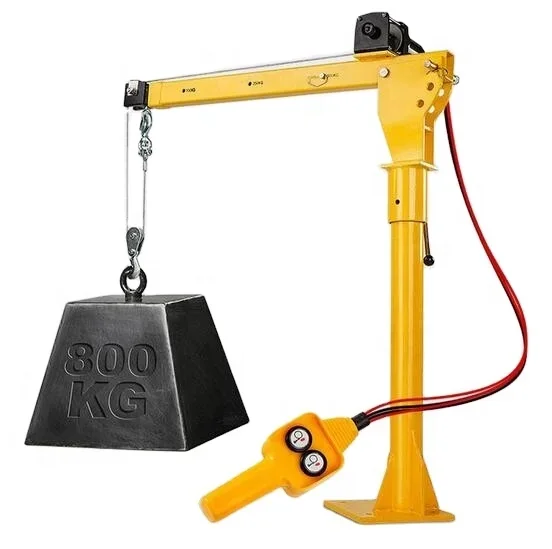 DC 12v/24v electric winch hoist small truck crane