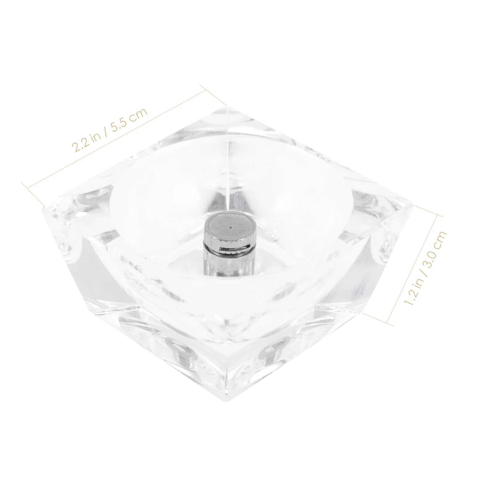 Base per display con sfera di cristallo Luce a LED Supporto rotante Sfera Supporto per pietra Supporto per figurine Decorazione domestica ricaricabile tramite USB