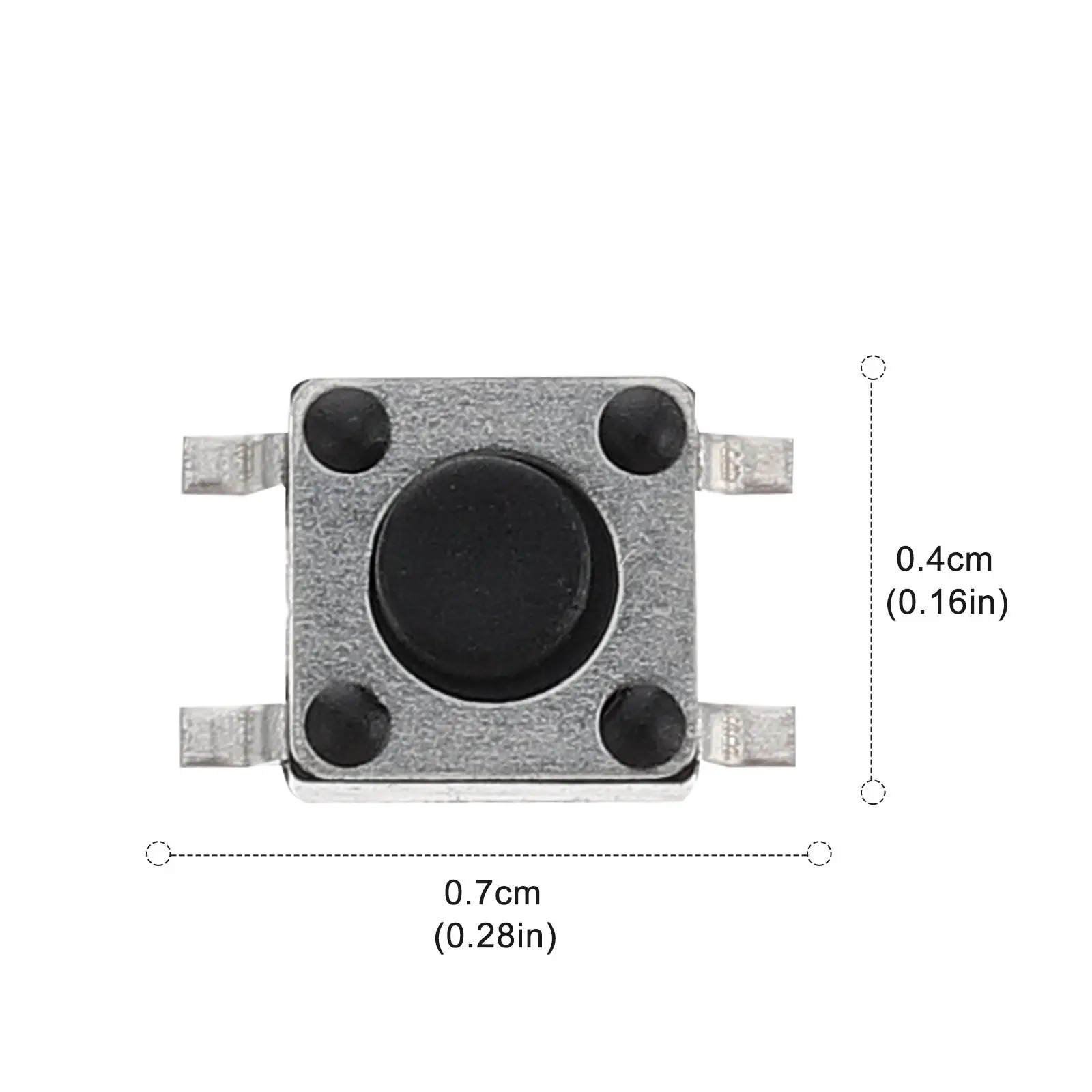 100Pcs Tactile Push Button Switch Assortment Micro Momentary Solid Structure Multiple Applications Household Appliances view 2