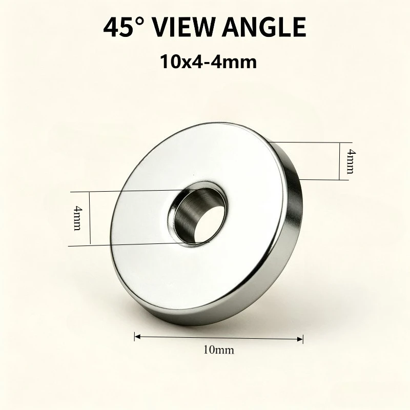 10x4‑4 MM Round Countersunk Neodymium Magnet 10*4‑4 mm 4mm Hole Strong Permanent NdFeB Magnet for Fridge DIY Industrial Use