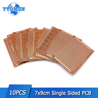 10PCS PCB board Universal Experiment Circuit Board 7x9cm Single Sided PCB protoboard DIY ELECTRON KIT