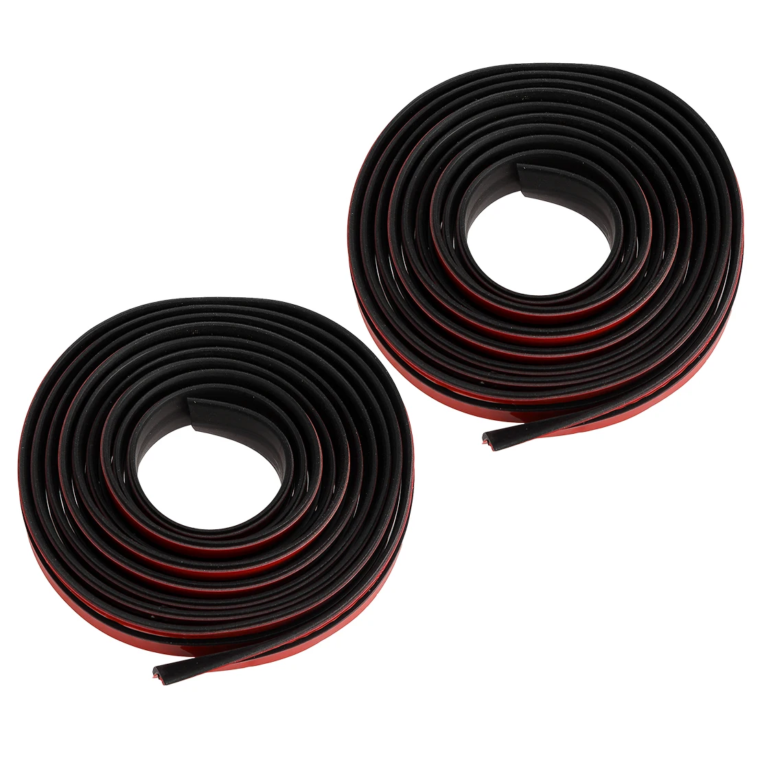 

2Pcs Black Rubber 2m Car Windshield Roof Window Seal Weather Strip Noise Insulation T-Shape Moulding Trim