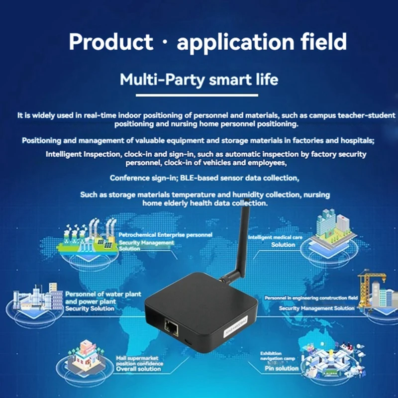 متعددة الوظائف بلوتوث بوابة Ibeacon إشارة بلوتوث منارة جامع تحديد المواقع الداخلي بلوتوث