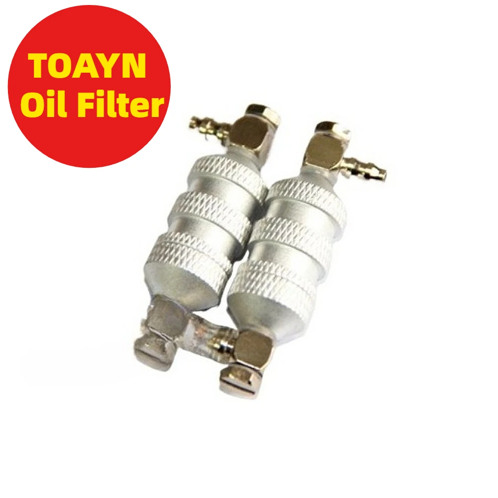 

TOYAN Dual Pipe Oil Filter Oil Filter Accessories Alloy Aluminum Material Single/Dual Cylinder Engine Oil Filter Accessories