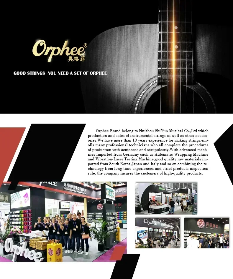 Orphee Akustische Gitarre Saite Carbon Stahl Sechseckigen Kern Volle Helle Ton Saiten Instrument Gitarre Teile Folk Gitarre Saite – Detail 11