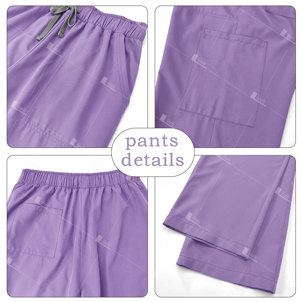 Uniformes de enfermera elásticos para hombre y mujer, conjunto de Pantalones rectos, ropa de trabajo para clínica Dental y Hospital, novedad