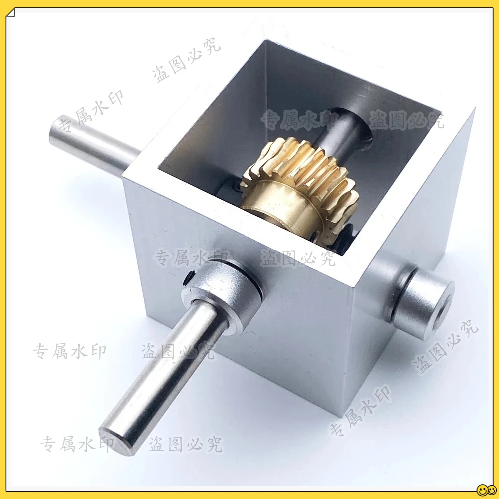

1:10 1:20 Worm Gear Reduction Gearbox 6/8MM Shaft 20T Gear 90 Degree Right Angle Corner Device