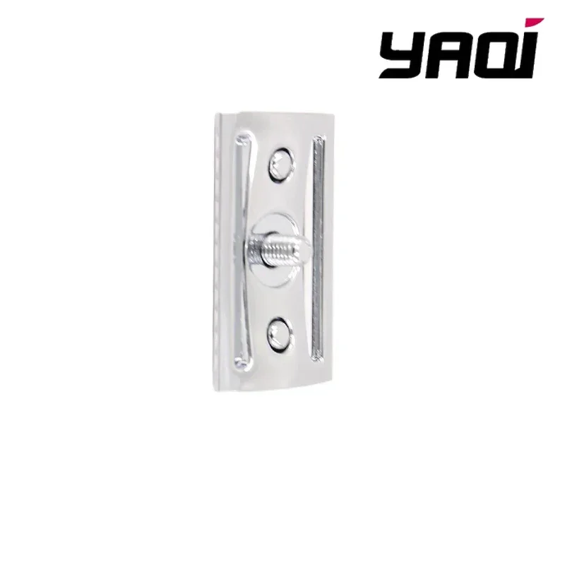 Stainless Steel Razor YAQI Chrome Color Scalloped Bar Double Edge Mens Safety Razor Head Without Logo Men Shaving Products