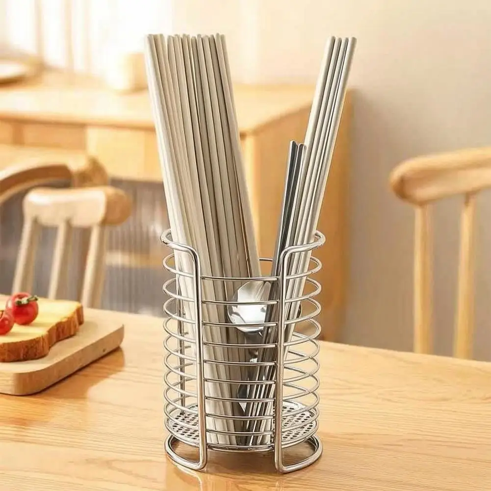 Chopstick Holder Capacity Chopstick Rack Capacity Chopstick Basket with Ventilation Holes Draining Cutlery Container for Kitchen