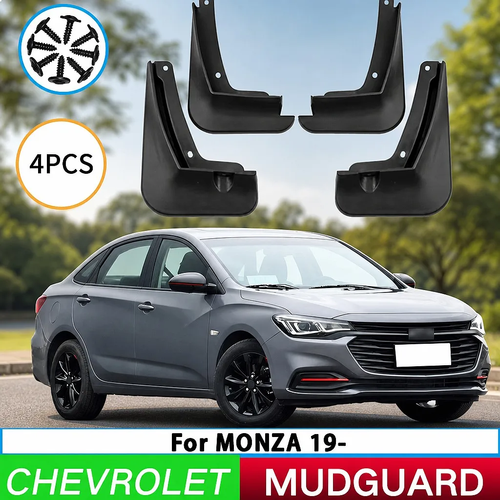 

Applicable to Chevrolet Cruze Monza 2019-2023 Front Rear Wheel Splash Guards Mud Flaps Car Tire Splash Shield 4Pcs