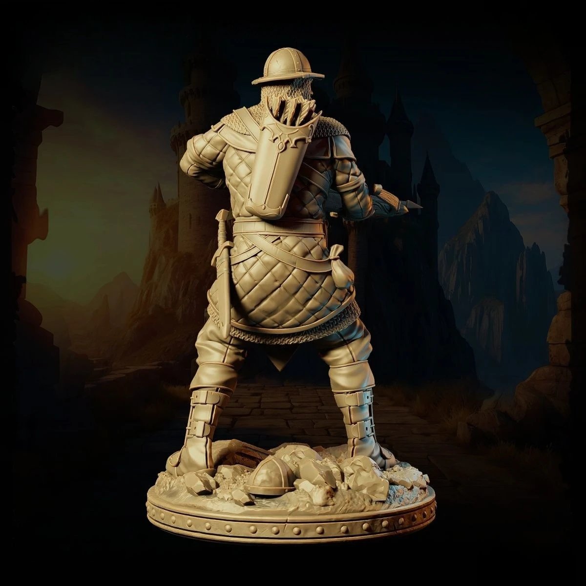 Three-person Mercenary Squad GHigh-precision 3D Printed Resin Model Figurines Miniature 32mm/75mm DIY Coloring Figurines
