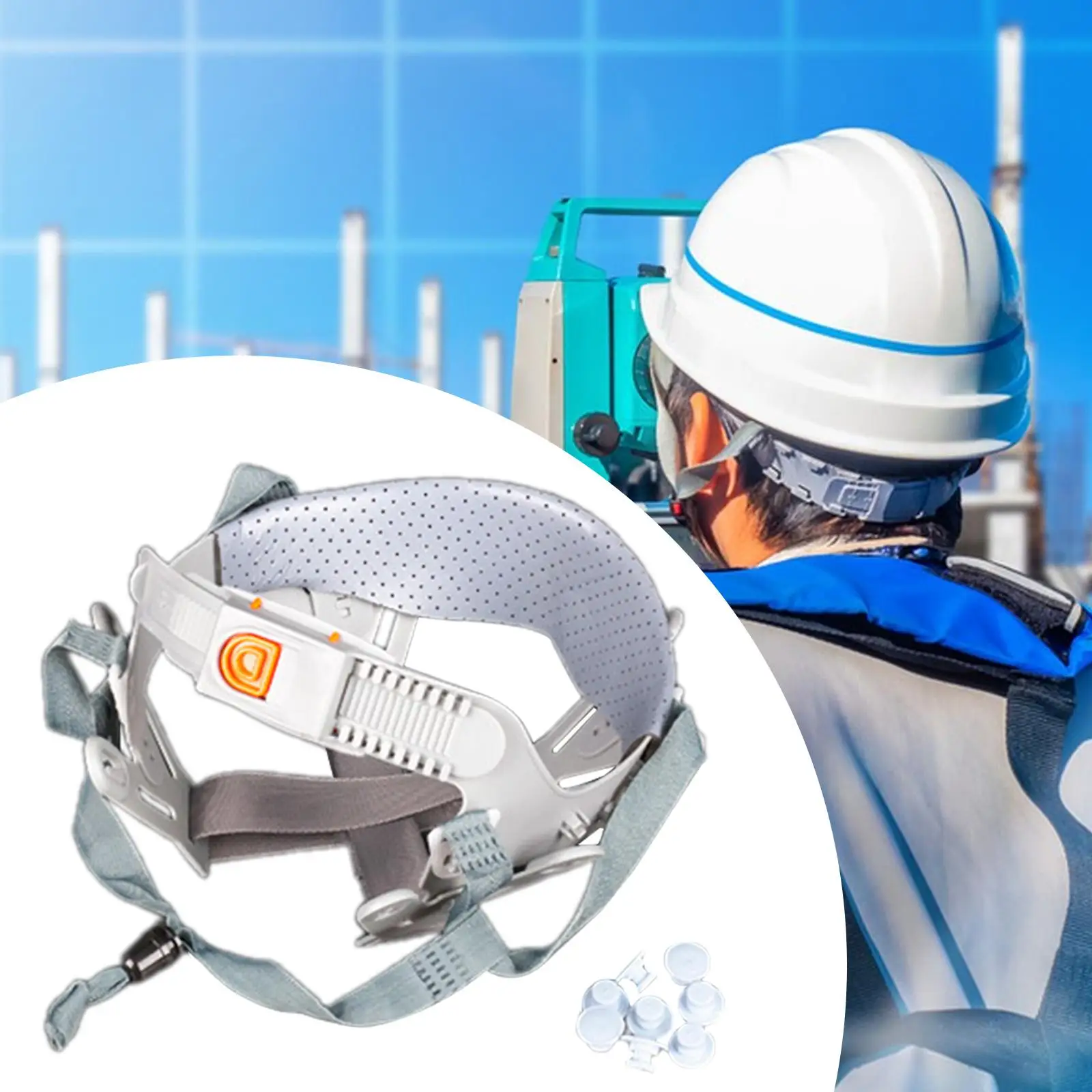 Hard Hat Replacement Suspension Adjustable Liner 8 Point Insert for Safe Construction Project Cycling