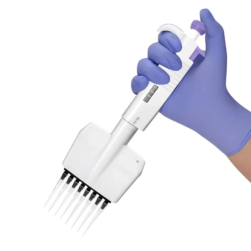 WEIAI Multichannel MicroPipette 8/12 Channel Pipeta MicroPette Plus Fully Autoclavable Adjustable Volume Mechanical Lab