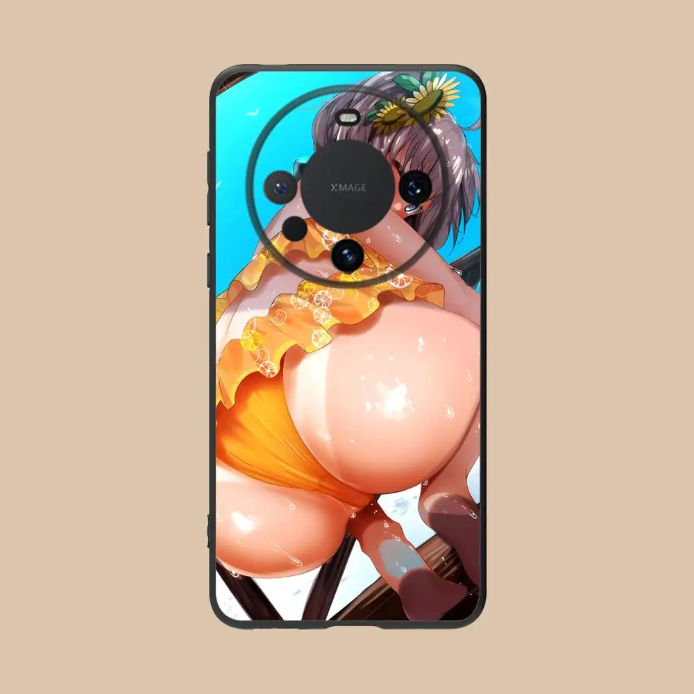 أنيمي Waifu هنتاي قضية الهاتف المحمول لهواوي ماتي 60 50 40 30 20 10 برو زائد لايت E 5G الطباعة الملونة الغطاء الواقي