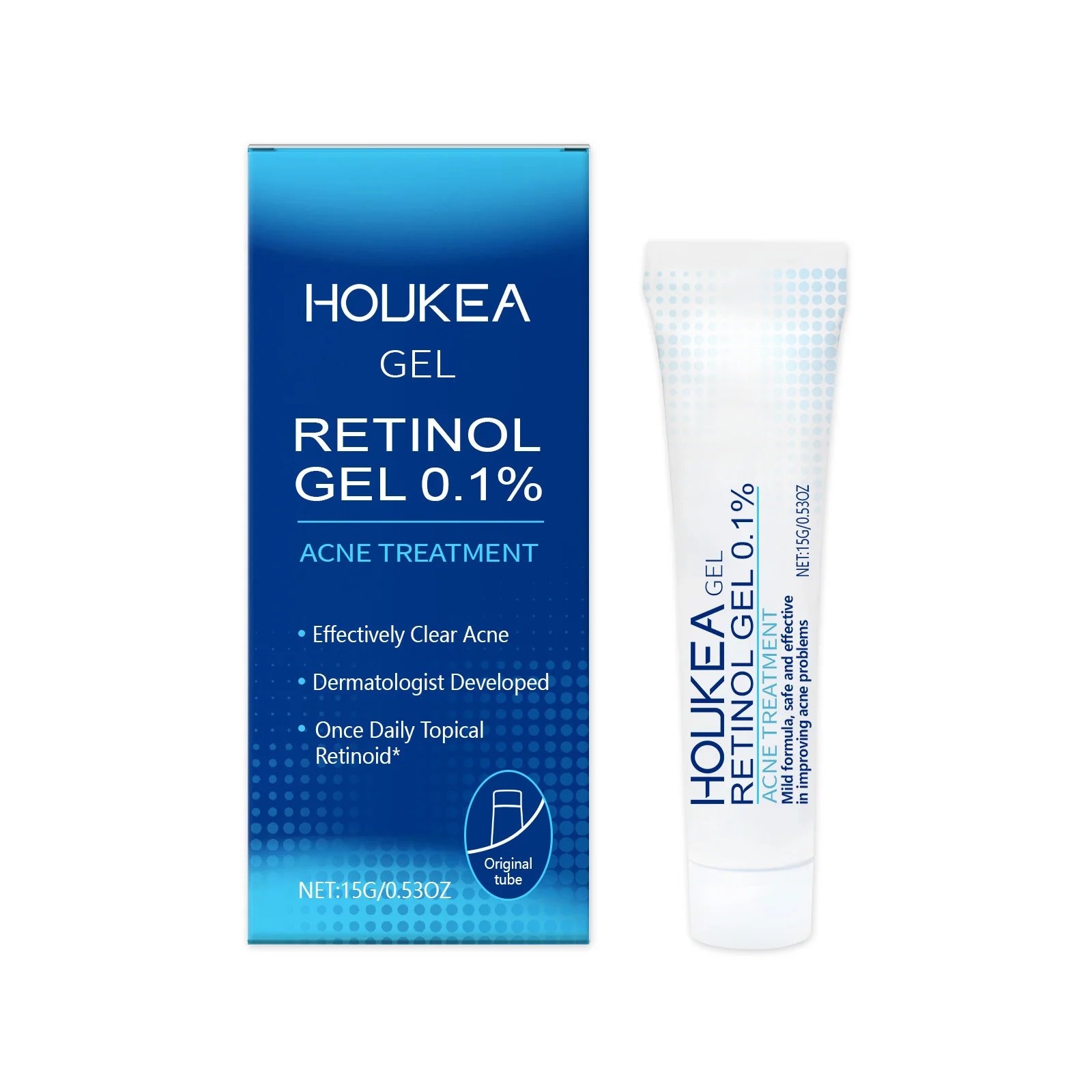 Retinol Gel Acne Treatment Gel Improve Acne Reduce Redness Swelling Fade Acne Marks Non Greasy Non Clogging Mild For Sensitive