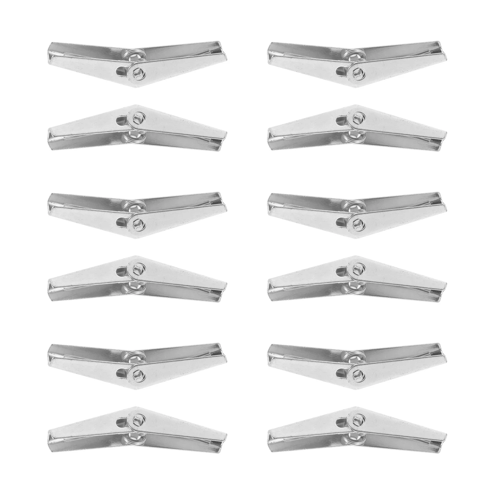

12Pcs Toggle Drywall Anchors Heavy Duty Toggle Bolts for Hanging Heavy Items Furniture Machinery Ceiling Wall Fastener