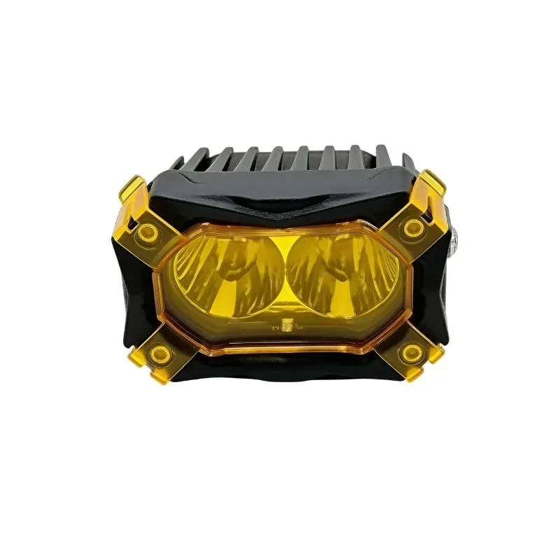 LED External Spotlight for Electric Motorcycle Four-Leaf Clover Design High-Power Dual-Color Far Near Light for BMW i3
