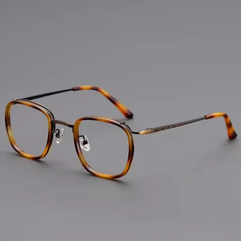 

Tortoise Reading Glasses Male Women Vintage Black Square Eyeglasses Frame Men Prescription Spectacles Anti Blue +100 150 200 250