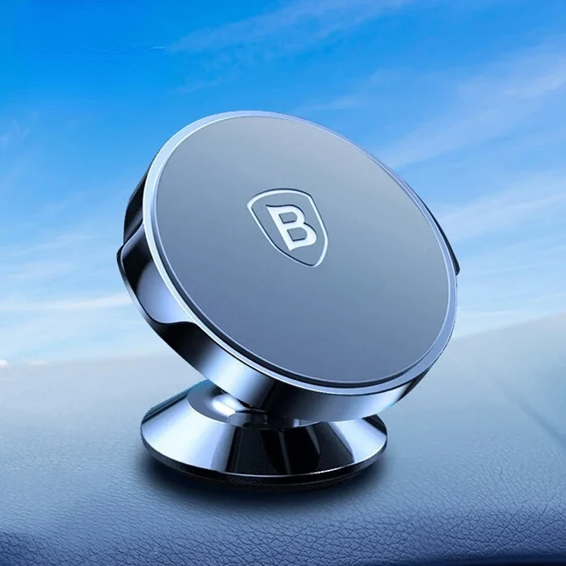

ftvae Magnetic Car Phone Holder for iPhone Xiaomi Huawei Full Rotation Metal Phone Holder Stand Sticker Universal Car Holder