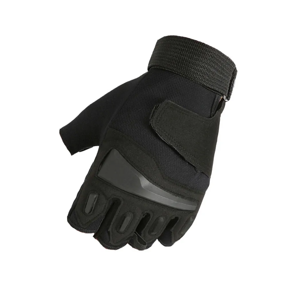 Half Finger Bike Gloves Black L Comfortable Breathable Quick-Dry Anti-Sweat Shockproof Cycling Gloves for Summer Spring Fall