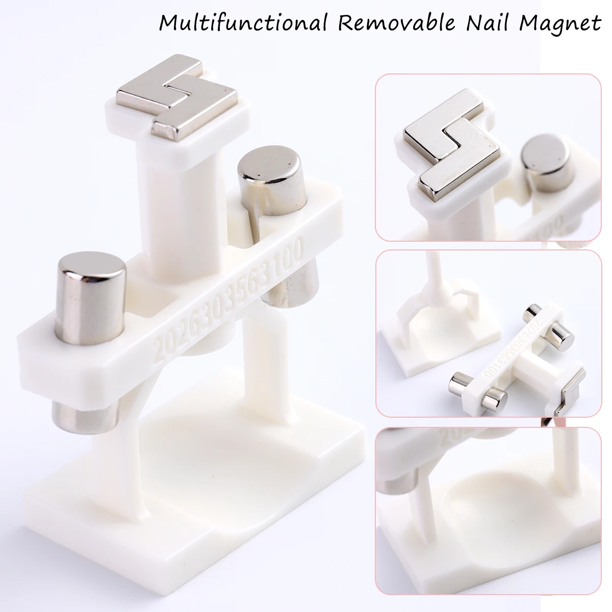 Automatisches Katzenaugen-Nagelwerkzeug, superstarker rotierender Magnet mit Glasperlen für französische Maniküre und Gel-Nagellack. DIY-Nagelkunst-Werkzeug für Anfänger – Detail 3