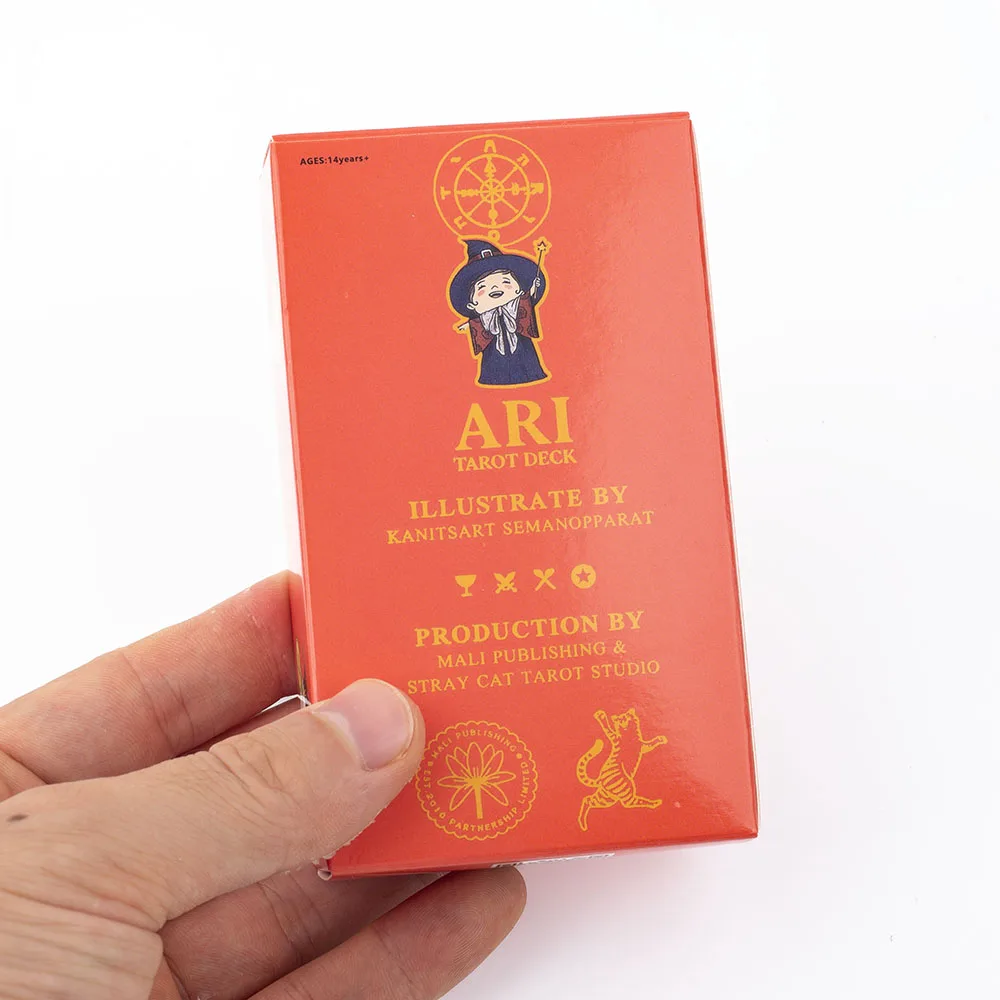 Ari 78Pcs Tarot Deck Cute Baby Cartoon Design Joyful Whimsical for Party Divination Precognition Board Game 10.3x6cm - view 3