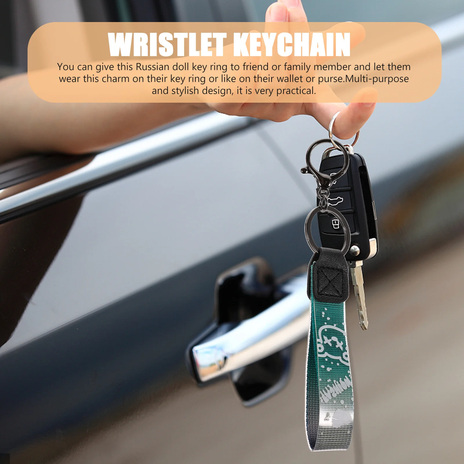 

Wrist Lanyard Multi-Purpose Keyring Lanyard For Keys Phone Decorative Pendant Lightweight Climbing Gear Outdoor Camping Hiking